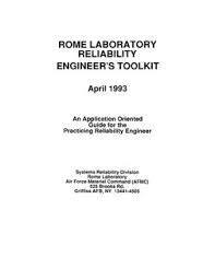Cover of the Rome Laboratory Reliability Engineer's Toolkit, April 1993